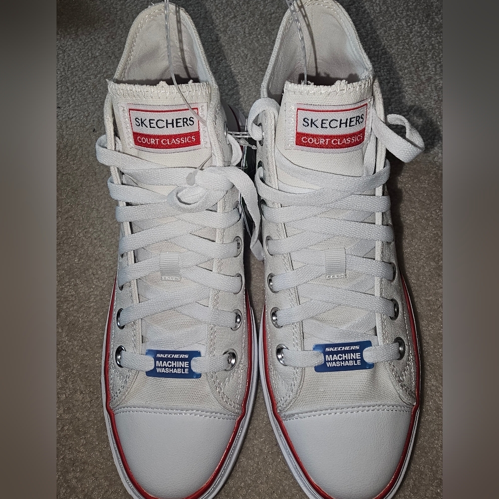 Skechers White High-Top Sneakers